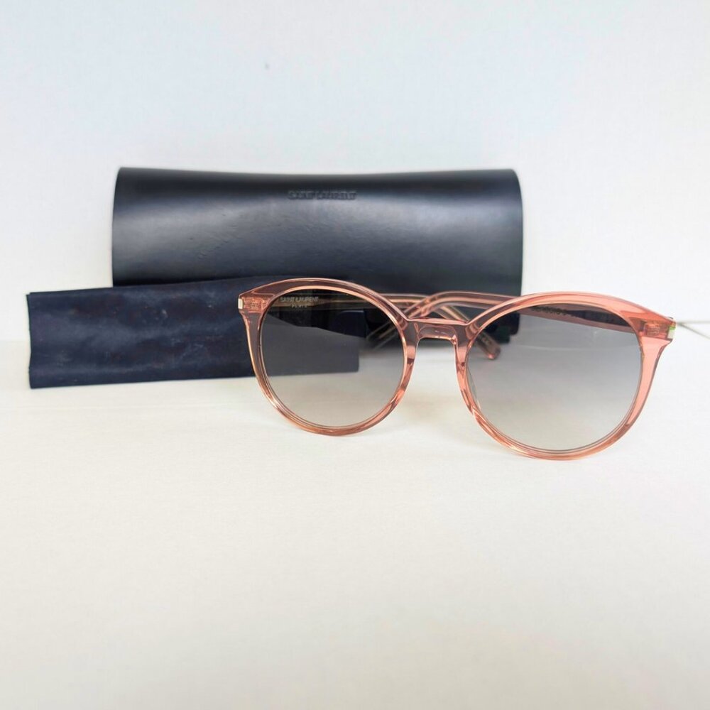 Saint Laurent Women's Pink Acetate Classic 6 Gradient Sunglasses Full Inclusion - Picture 2 of 12